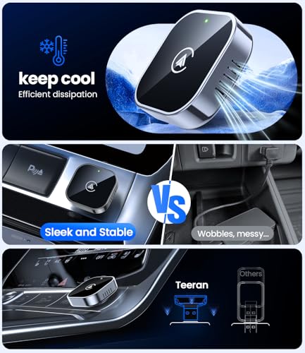 Teeran 2-in-1 Wireless CarPlay & Android Auto Adapter