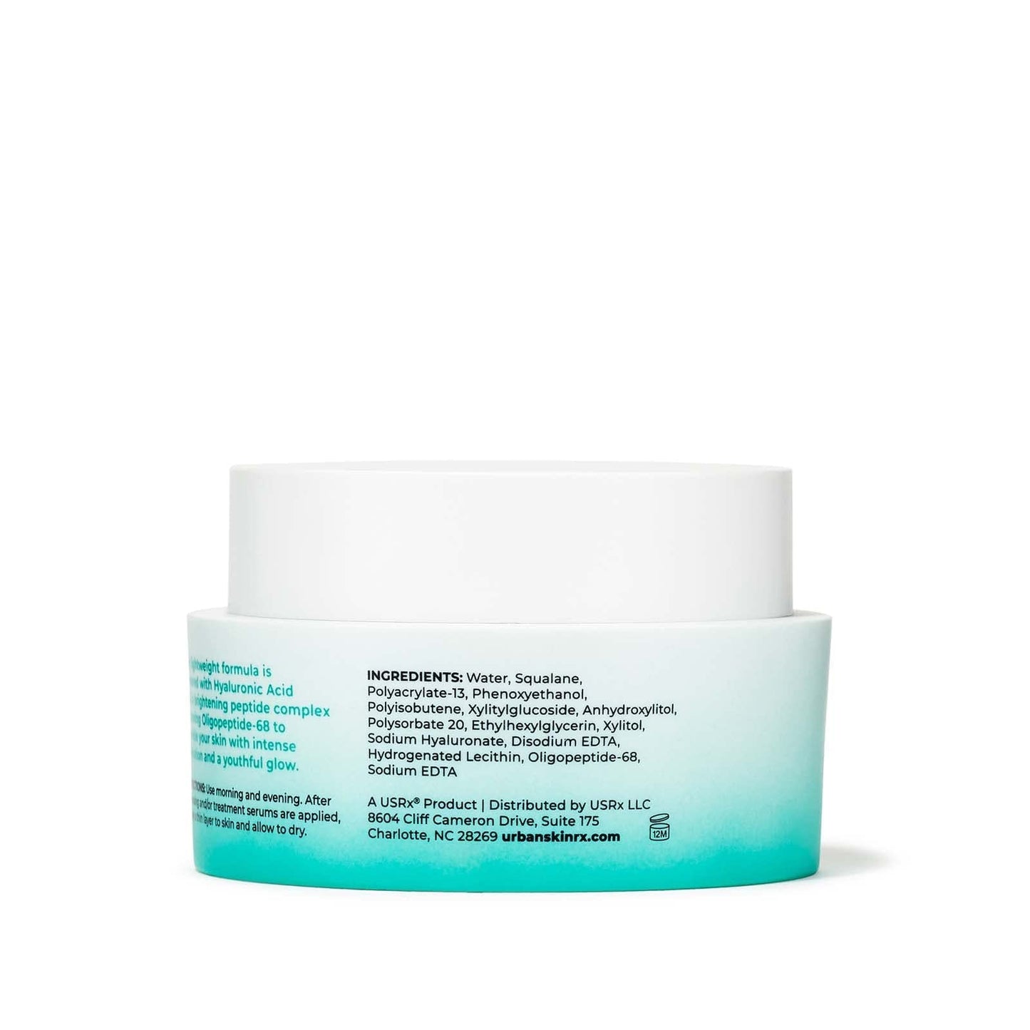 Urban Skin Rx®, HydraBalance Instant Moisture Infusion | Luxurious, Fragrance-Free Formula Provides Intense Hydration + a Youthful Looking Glow, Formulated with Squalane and Hyaluronic Acid, 1.69 Oz