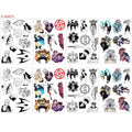 JJK Anime Temporary Tattoos 8 Sheets Halloween Party Favors