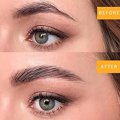 4D Hair-Like Eyebrow Tattoos - 12 Sheets Waterproof Long-Lasting Eyebrow Transfers - Peel Off Stickers - Classic Style, 132 Pairs