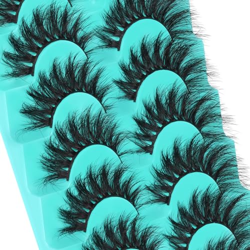 Fyonas Cat Eye Fluffy Lashes - D Curl 10-18mm (7 Pairs)