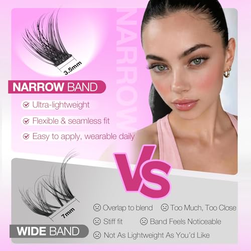 Wispy Lash Clusters 8-14mm D Curl Eyelash Extensions 216pcs
