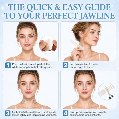 Neck Lift Tape - Matte Transparent Water-Resistant 28 Strips