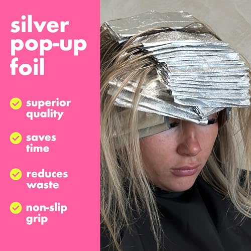 Colortrak 500 Pre-cut Silver Aluminum Foil Sheets Hair Coloring Dispenser
