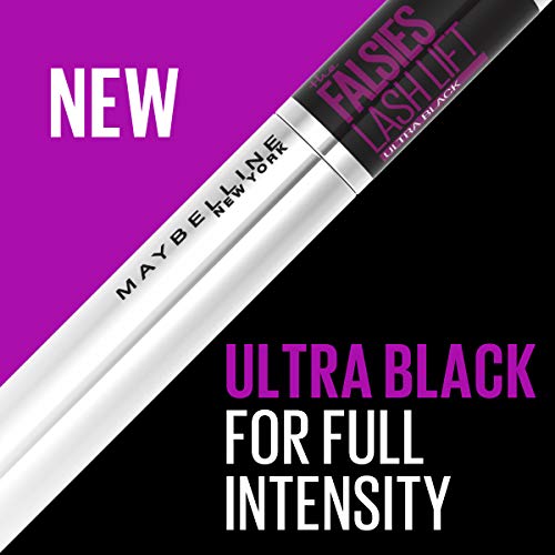 Maybelline The Falsies Lash Lift Washable Mascara Volumizing, Lengthening, Lifting, Curling, Multiplying, Eye Makeup, Ultra Black, 1 Count