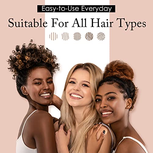 OLESILK Dark Night Black 100% Mulberry Silk Scrunchies for Women, No Damage Hair Ties (3 Pack)