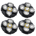 Shaver Replacement Heads Compatible with Microtouch Titanium Head Shaver, for Bald Men 4 Pack