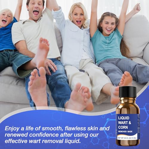 Mitreal Wart Remover Liquid with Salicylic Acid - Fast Acting for Warts, Corns & Calluses - 15ml