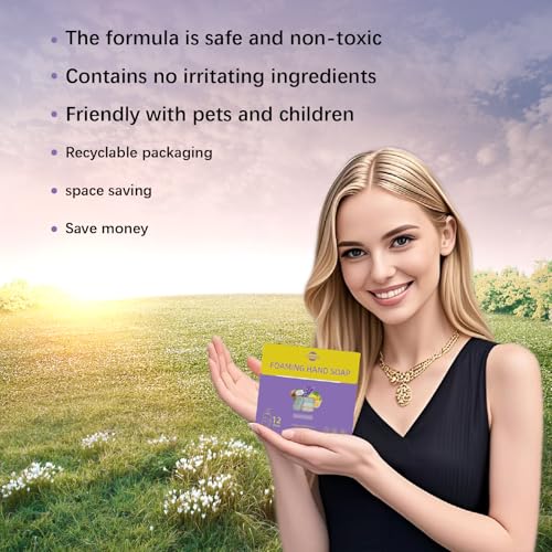 Foaming Hand Soap Tablet Refills - 12 Count- 96 fl oz total (12x 8 fl oz) - Eco-Friendly Foaming Hand Soap Refill - Gentle on Hands, Kind to Earth - Variety Fragrance Pack