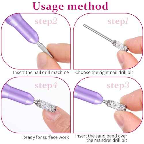 6 Pcs Mandrel Nail Drill Bits, 3.1 MM Mini 3/32 Shank, Mandrel Bits for Small Sanding Bands, Acrylic Nails Manicure Pedicure Tool