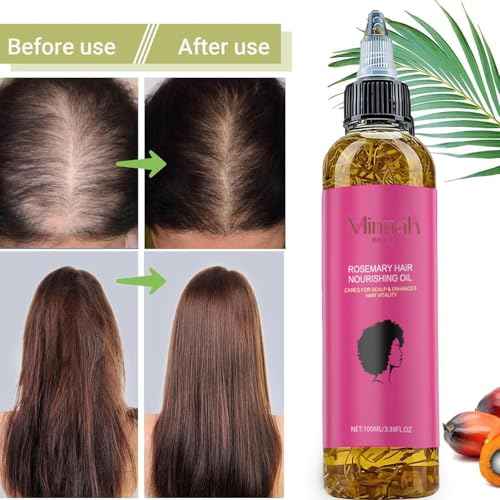 Minnah Beauty¢â Hair Growth Oil, Crack Hair Growth 4-in-1 Liquid Batana Oil with Rosemary, Pumpkin Seed, Castor
