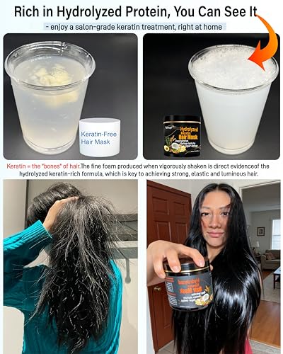 Hydrolyzed Keratin Hair Mask for Damaged Hair – Repair & Moisture