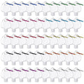 50 Pcs Traveling Bottles with Keychain 2oz Clear Keychain Bottle Plastic Heart Empty Refillable Liquid Packing Container Squeeze Plastic with Lid for Liquid Cream
