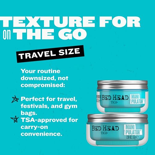 TIGI Bed Head Manipulator Texturizing Putty, Firm Hold Styling Putty for Short to Medium Hair