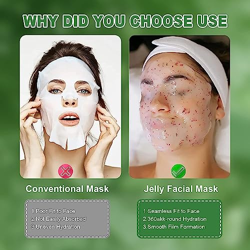 BUFF. BEAUTY Lavander Facial Peel Off Jelly Mask, Bikini, Underarms Area Peel Mask - 30 Different Flavors - Home andProfessional Size 23oz, mascarillas para la cara facial