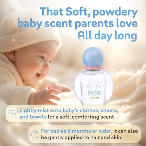 Zermat Baby Perfume Unisex Cologne - Paraben-Free, Hypoallergenic, Long-Lasting Floral Scent, 65ml