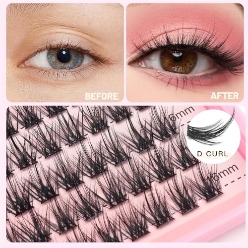 D Curl Lash Clusters 120 Pack Mix Sizes Dovetail Lashes