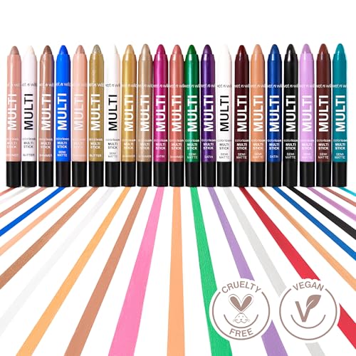 wet n wild Color Icon Cream Eyeliner Eyeshadow Multi-Stick, Moisturizing, Nourishing Velvety Cream-to-Powder Buildable & Blendable Formula, Cruelty-Free & Vegan - Lavender Bliss