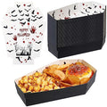 Halloween Coffin Paper Trays, 36-Pack Disposable Food Holders