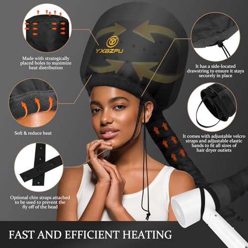 Bonnet Hair Dryer with Hose for Curly Hair Deep Conditioning