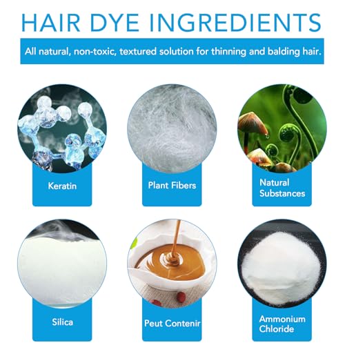 Hair Building Fibers Dark Brown - Instant Hair Thickening for Thinning Hair