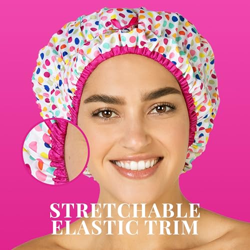 Betty Dain Oversized Waterproof Shower Cap with PEVA Lining