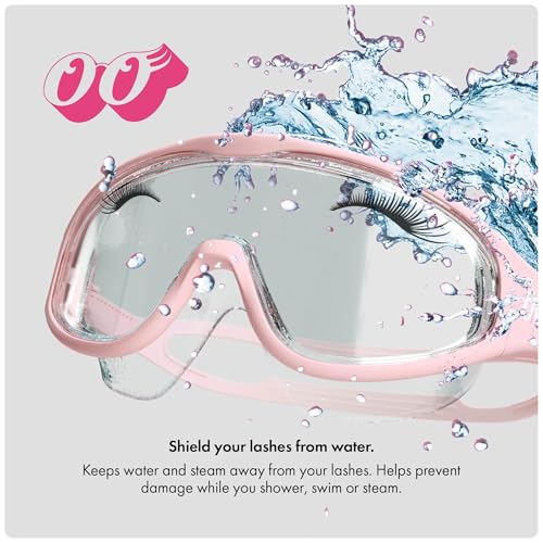 Lash Goggles for Shower | Lash Extension Goggles & Eyeshield for Shower, Bath, Steam & Pool | Fog-Proof & Reusable Eyelash Guard with Anti-Fog Design