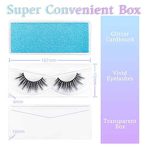 3D Faux Mink Eyelashes 18mm - 10 Pairs Dramatic Fluffy False Lashes