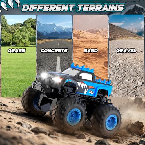 HENEROAR 1:24 All-Terrain Monster Truck RC Car - 20km/h Stunt & Off-Road Toy