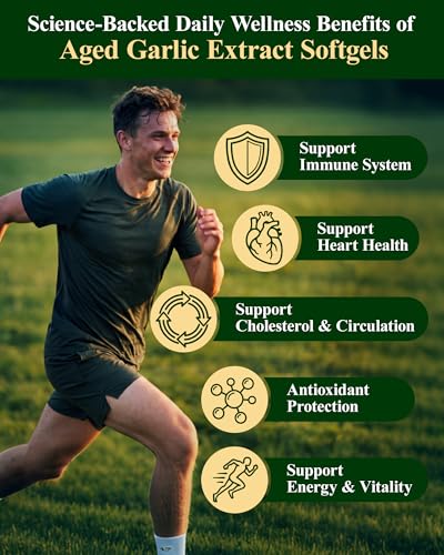 Aged Garlic Extract 300 Softgels - Odorless Heart & Immune Support