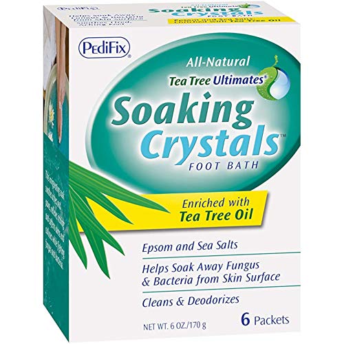 PediFix Tea Tree Ultimates Foot Soaking Crystals - 6 Packets (Pack of 2)
