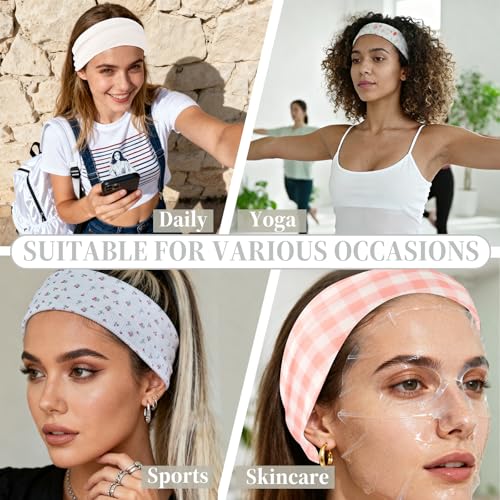Non-Slip Sweat-Absorbing Yoga Headband for Women
