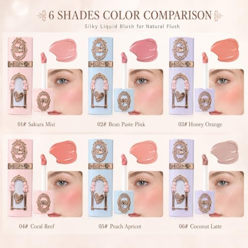 3-Piece Waterproof Liquid Blush Set - Long-Lasting Cheek Color