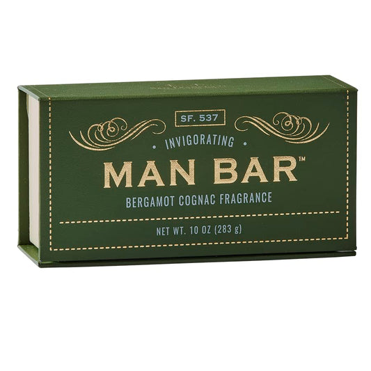 San Francisco Soap Company Bergamot and Cognac Fragrance Man Bar - Invigorating - No Harmful Chemicals - Good for All Skin Types - Made in the USA