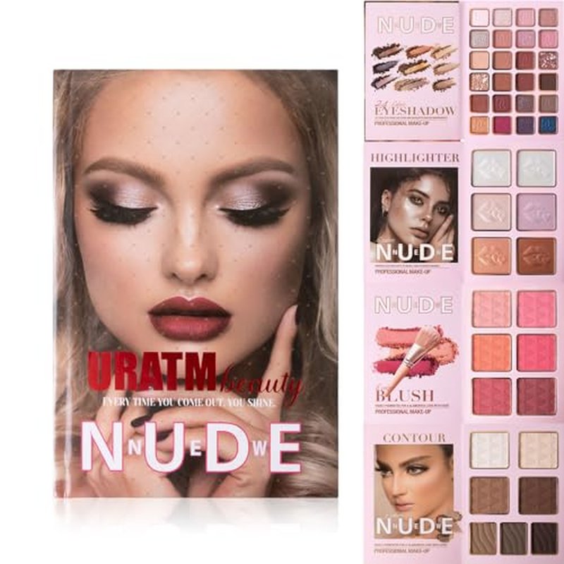 All-in-One 43-Color Makeup Palette Set – 24 Eyeshadows, 6 Blushers, 7 Contours, 6 Highlighters