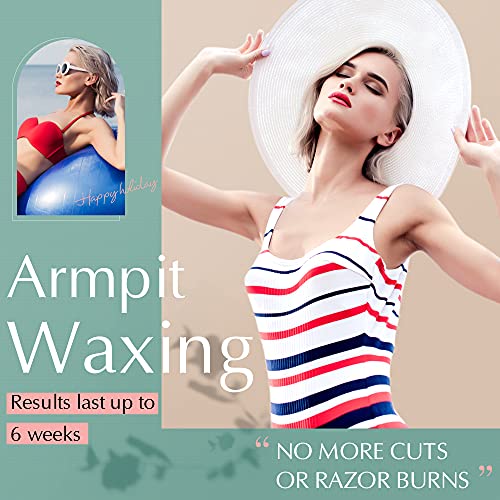 2.5lb Aloe Wax Beads - Hard Wax Beans for Coarse Hair Removal, Gentle Large Refill for Wax Warmer Kit, At-Home & Professional Smooth Waxing for Sensitive Skin Brazilian Bikini Face Eyebrow Leg