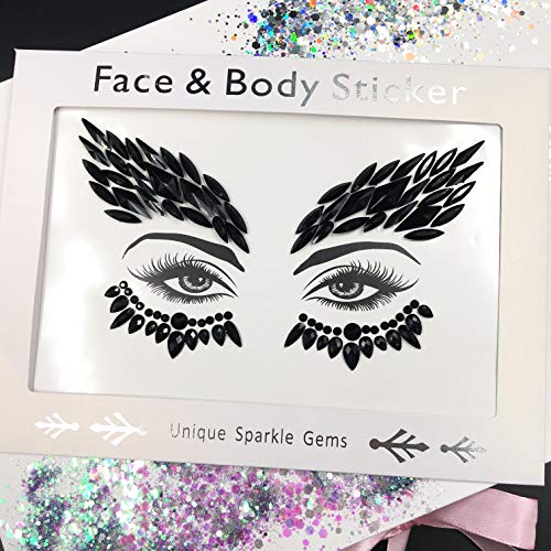 Festival Face Gems Rhinestone Stickers - Reusable Body Jewels