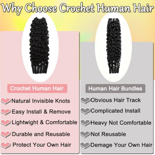 Burmese Curly Crochet Human Hair 22" 60g