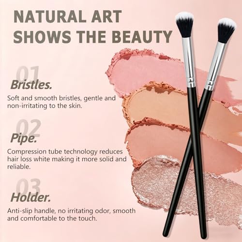 14-Piece Makeup Brush Set with Travel Case | Fiber Bristles
