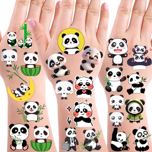 270 Panda Temporary Tattoos Party Favors Stickers