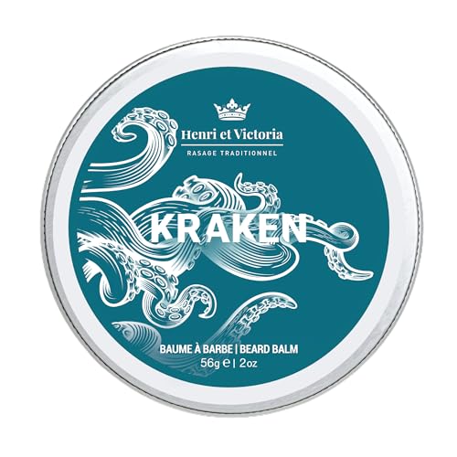 Beard Balm For Men - Moisturizing, Non-Greasy Beard Softener, Soothes and Nourish Beard and Skin, Prevents Dryness, Flaking, Dandruff, Skin Irritation, Ingrown Hairs, Handmade Beard Balm ? Kraken 56g