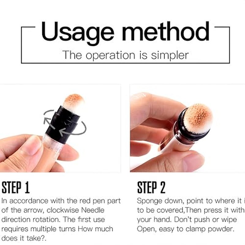 6 Colors Lightweight Full Coverage Contour Concealer Pen Waterproof Natural Color Corrector Concealer Stick (Color 01)