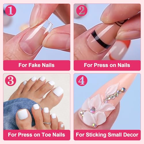 Makartt Brush-On Nail Glue for Press-On Nails, 7ml
