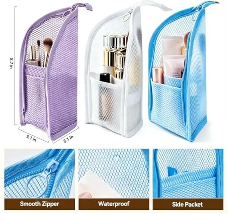 Portable Standing Toiletry Bag - Waterproof Travel Organizer for Men & Women