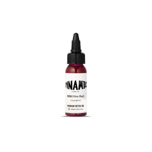 Dynamic Color Co Wine Red Tattoo Ink (1oz Bottle): Vibrant, Sterilized, Vegan & USA-Made Since 1990 – Trusted by Artists Worldwide