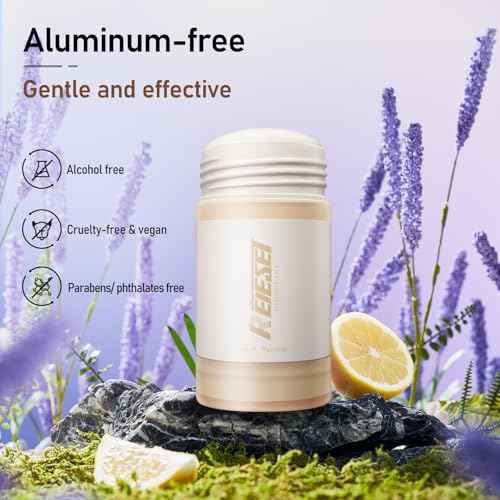 Natural Deodorant with Naturally Derived Ingredients Deodorant for Women and Men,Aluminum Free,72 Hour Odor Control,Lavender and lemon scent