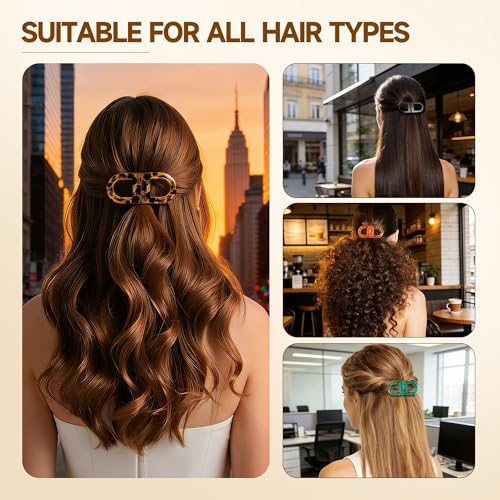 4Pcs Magnetic Hair Clips for Women - Seamless, Crease-Free Hold