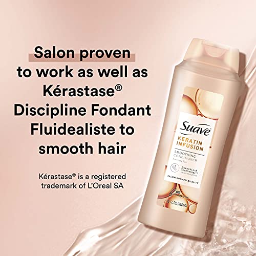 Suave Professionals Keratin Infusion Conditioner 28oz - 4 Pack