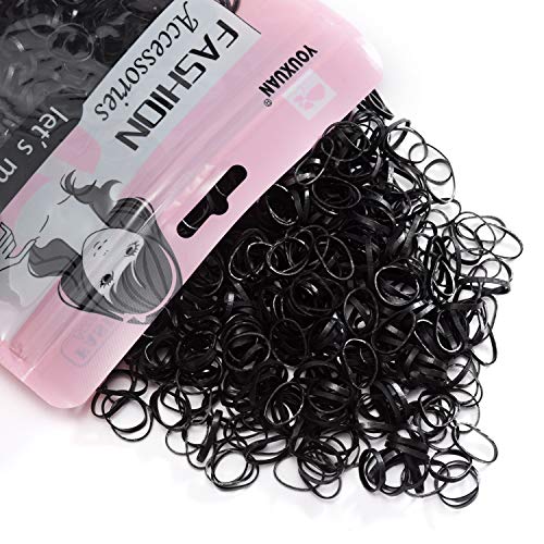 Youxuan 1000-Pack Elastic Hair Ties | Non-Slip Rubber Bands