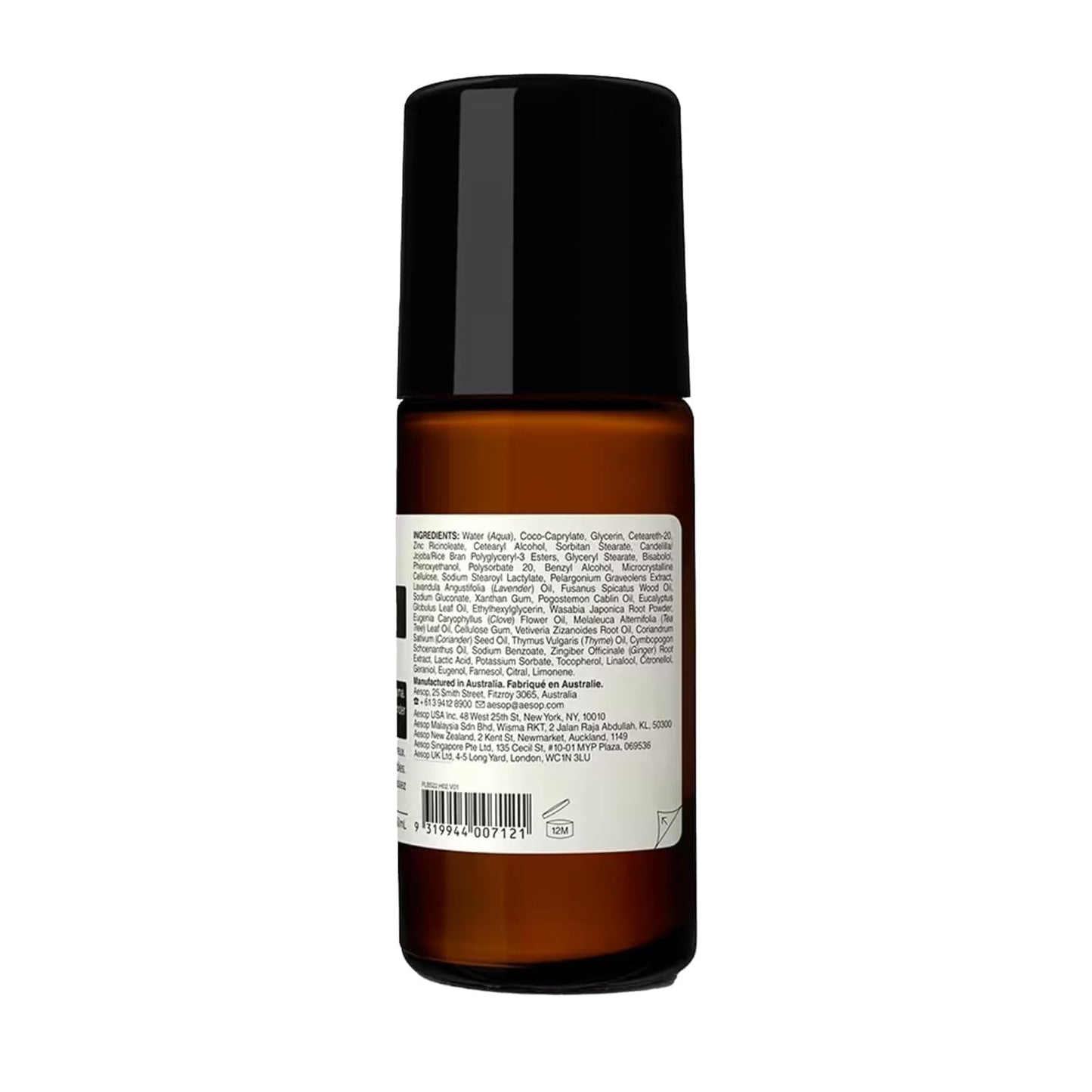 Aesop Roll On Deodorant | Alcohol & Aluminum Free | Reduce and Mask Unpleasant Odors | Woody, Herbaceous, Earthy | 1.6 oz / 50 mL